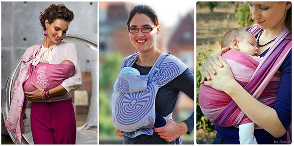 Тканый слинг-шарф — оптимальная переноска для новорожденных и младенцев, хорошо подходит для длительных прогулок.