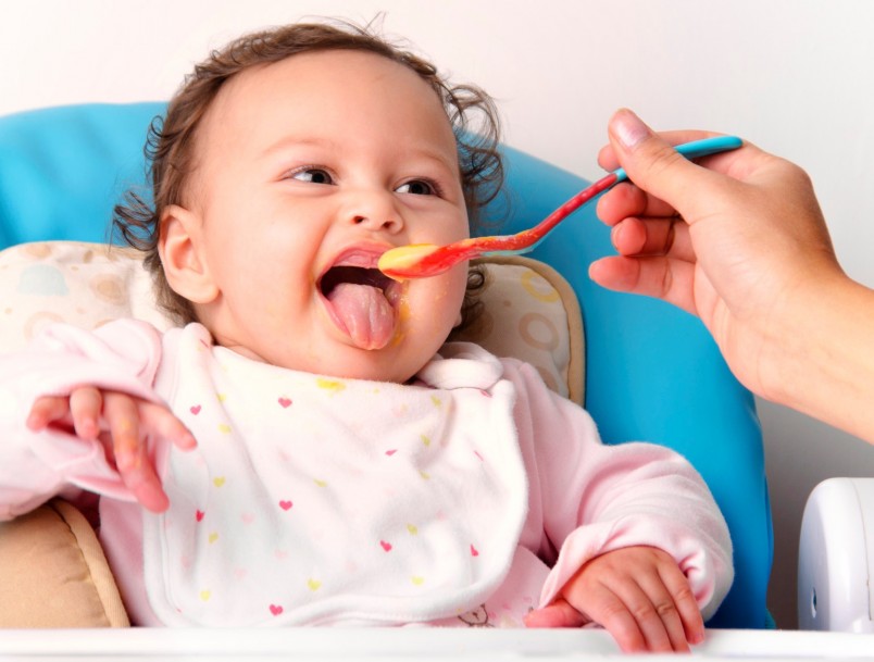 Когда ребенку исполнилось 5 месяцев и при этом он находится на искусственном или смешанном вскармливании, в его меню можно потихоньку добавлять овощное пюре.