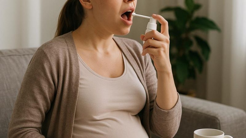 Безопасное лечение горла при беременности