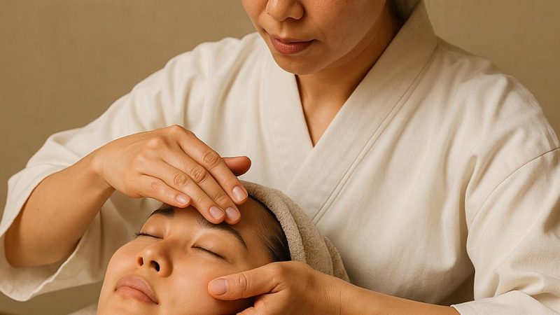 Эффективный японский массаж лица
