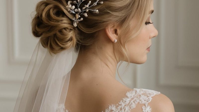 Эффектные свадебные прически