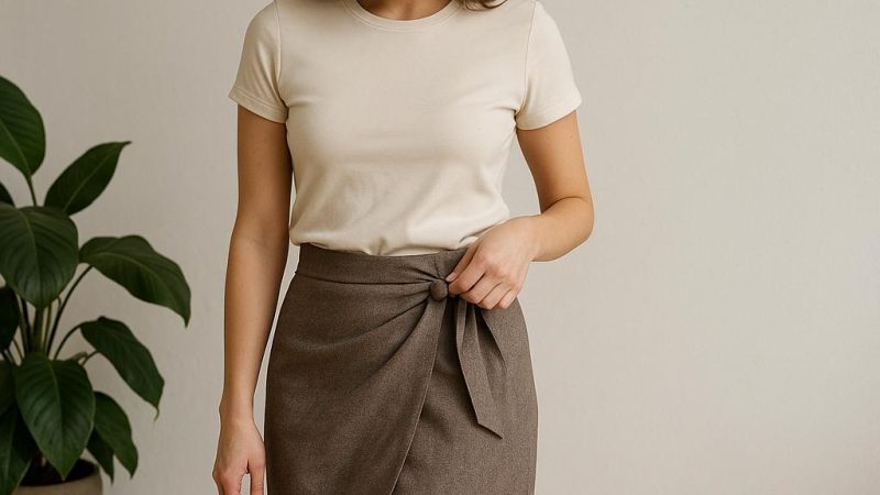 Идеальная юбка с запахом без выкройки