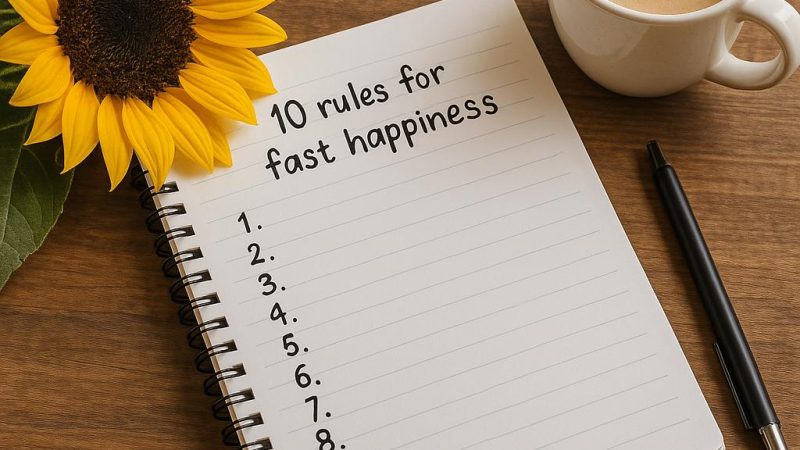 Как быстро стать счастливой — десять правил