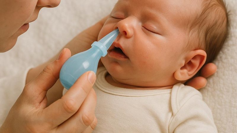 Как эффективно и безопасно чистить нос новорожденному ребенку