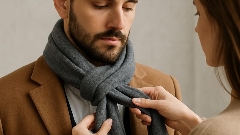 Как эффектно завязать шарф мужчине