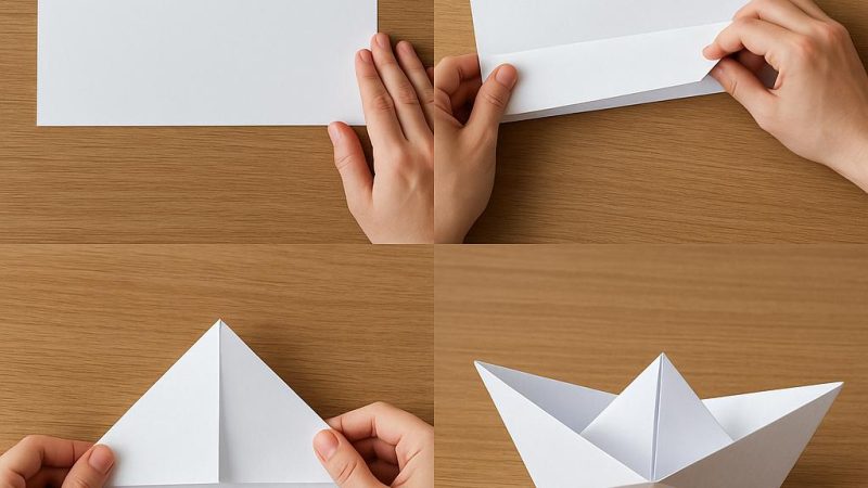 Как легко сделать кораблик из бумаги пошаговая инструкция