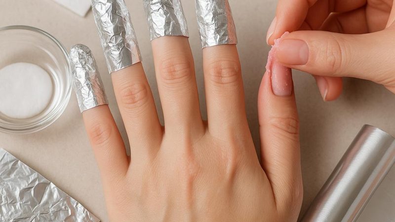 Как легко снять гель лак в домашних условиях: с фольгой и без