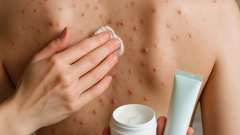 Как можно избавиться от прыщей на спине