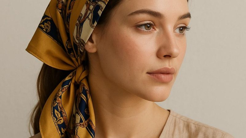 Как можно красиво завязать платок