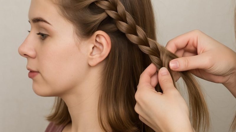 Как плести косы на средние волосы
