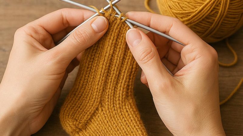 Как правильно вязать носки спицами