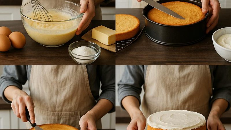 Как приготовить бисквитный торт