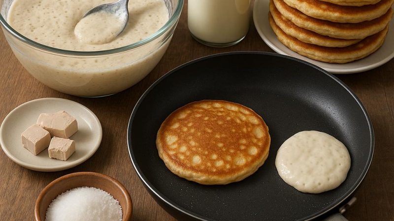 Как приготовить оладьи на дрожжах: рецепт