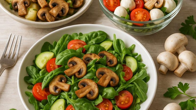 Как приготовить простые и вкусные салаты с грибами