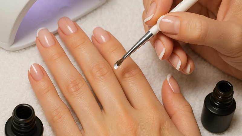 Как сделать френч гель лаком в домашних условиях?