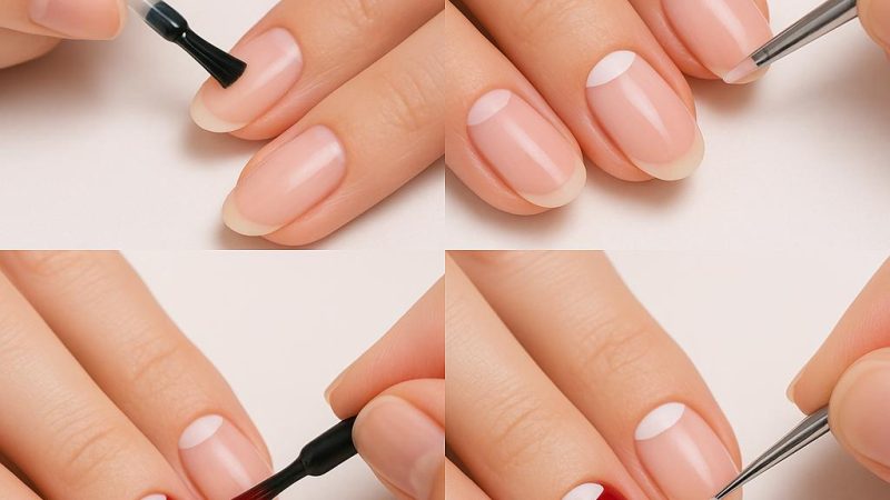 Как сделать лунный маникюр