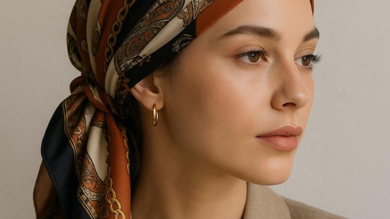 Как стильно и красиво завязать платок на голове