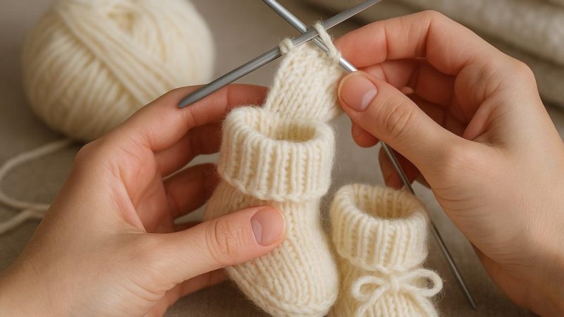 Как связать пинетки спицами для новорожденных своими руками?