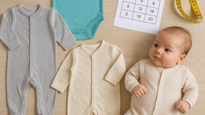 Как узнать размеры одежды для новорожденных по месяцам: таблица