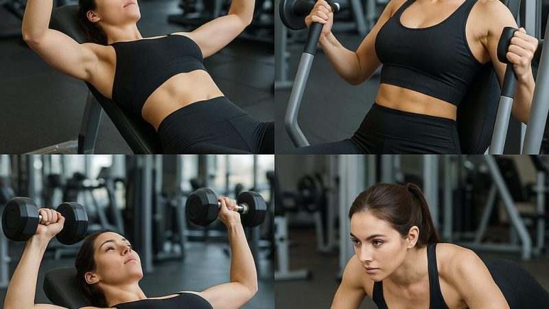 Комплекс базовых упражнений для грудных мышц девушкам