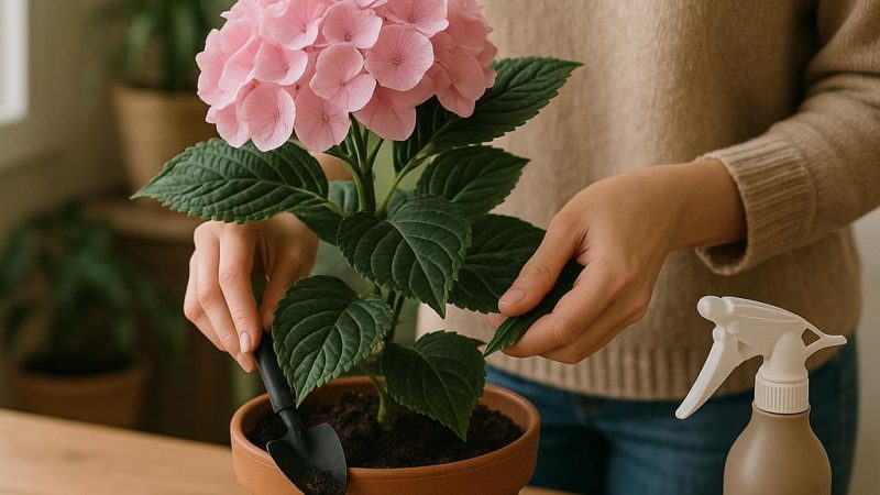 Любимая гортензия комнатная и уход за ней в домашних условиях