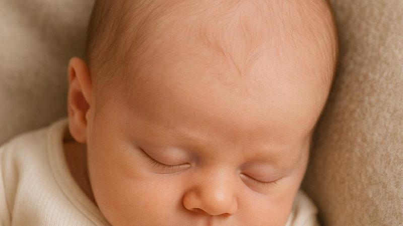 Маленький родничок у новорожденного