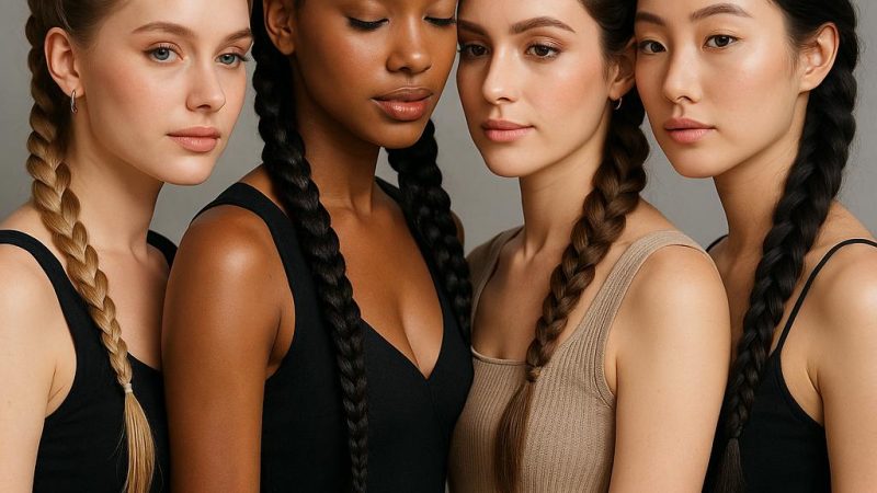 Модные прически из кос