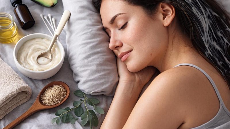 Натуральные маски для волос на ночь