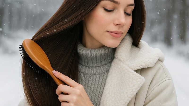 Несколько советов как придать блеск волосам зимой