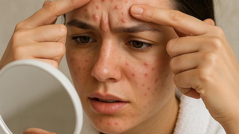Отчего возникают прыщи на лбу и как от них избавиться