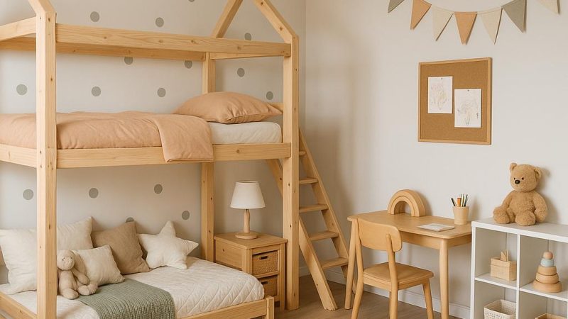 Подходящий дизайн для детской комнаты для двоих детей своими руками