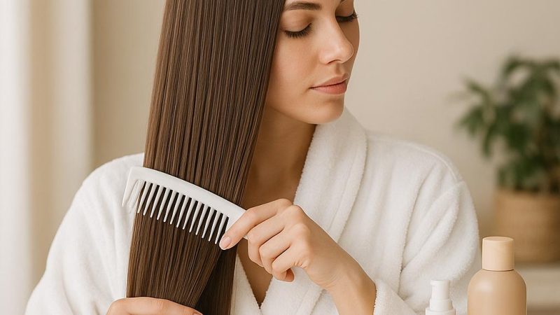 Правильный уход за волосами после кератинового выпрямления