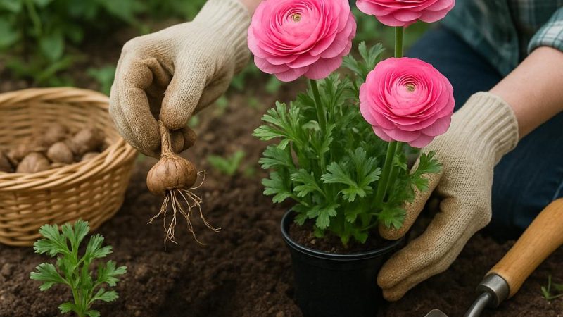 Ранункулюс: особенности посадки растения и уход за ним