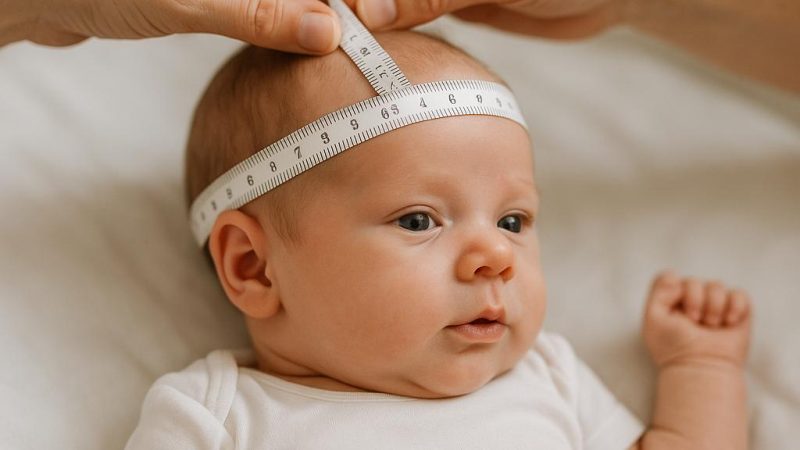 Размер головы новорожденного ребенка по месяцам: нормы или патология