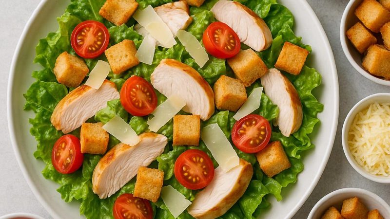 Рецепты классического салата «Цезарь» и с дополнительными ингредиентами