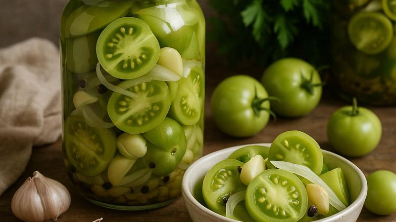 Рецепты заготовок зеленых помидор на зиму