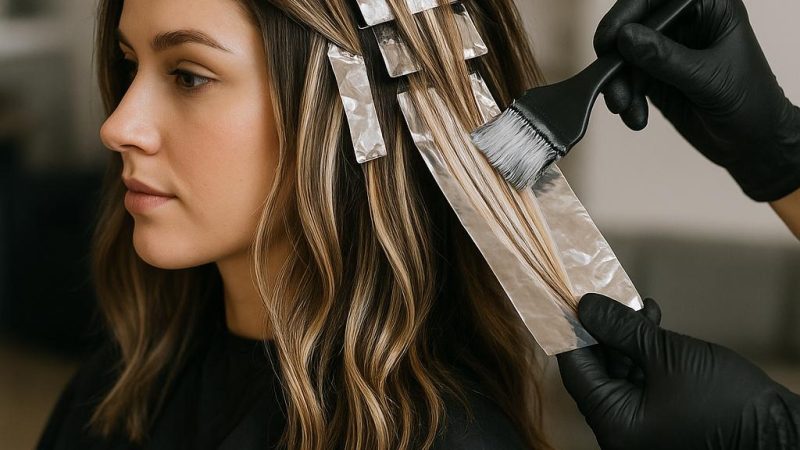 Универсальное мелирование на темные волосы