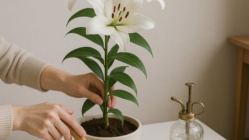Утончённый цветок комнатная лилия: уход в домашних условиях?