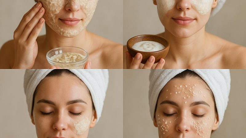 Варианты полезных масок из овсяных хлопьев для лица