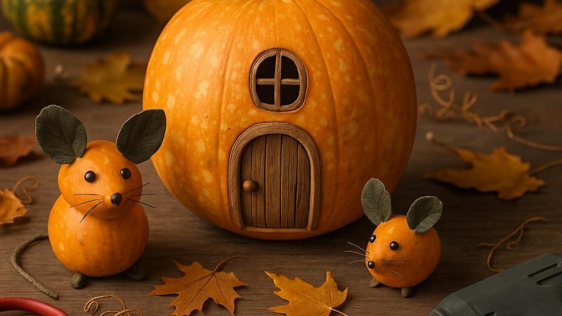 Волшебные поделки из декоративной тыквы