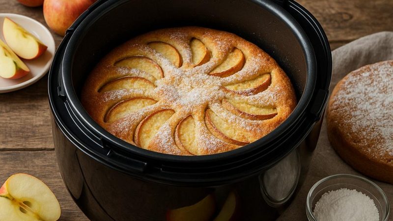 Яблочная шарлотка в мультиварке