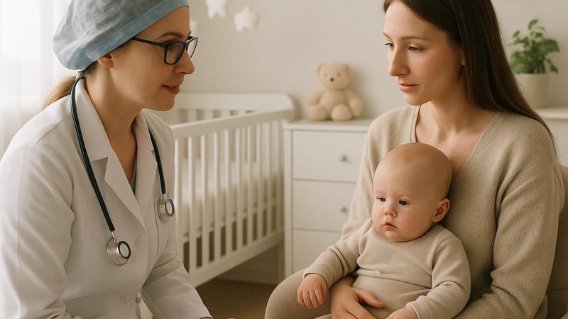 Зеленый стул у грудничка на искусственном и грудном вскармливании