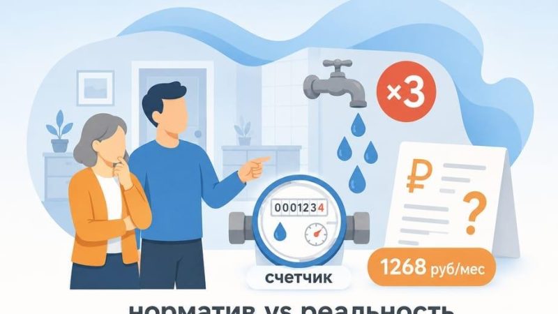 Среднемесячное потребление воды на человека в месяц без счетчика: норматив 2026, коэффициент 3, расчет платы